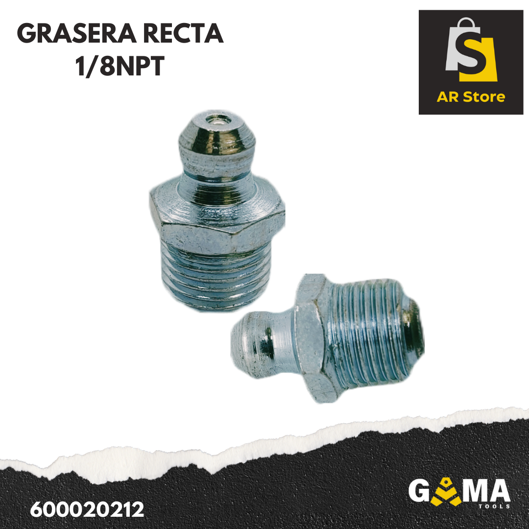 GRASERA RECTA 1/8NPT